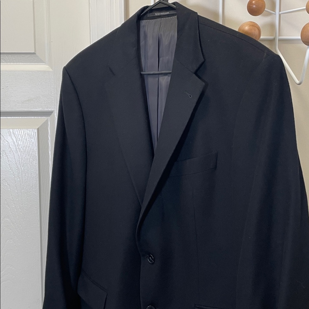 Baumler - Cashmere Wool Blend Classic Blazer - Black - XL 47 R